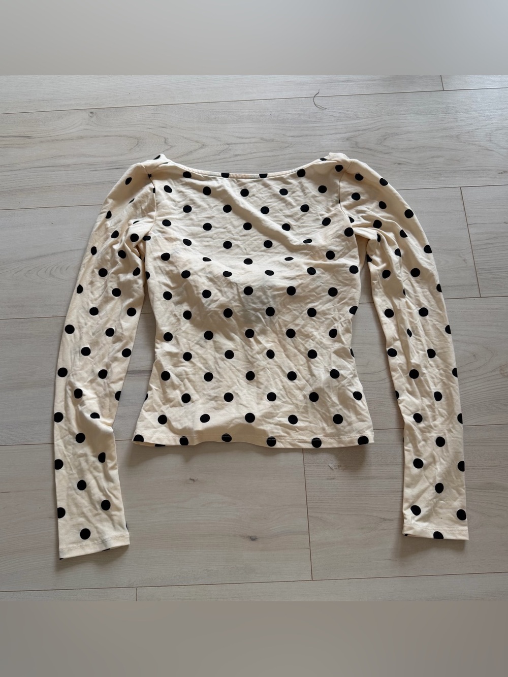 Reformation NWT Arden Knit Top Polka Dot XS - Picture 3 of 6